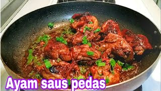 Masak ayam saus pedas ala tkw taiwan