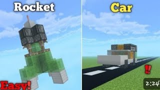 Top 2 Redstone vehicle build hacks #rellowsgaming