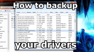 How to backup your drivers