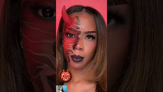 Emoji makeup challenge 😍😱 #shorts