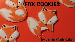 Adorable Fox Cookies with Royal Icing