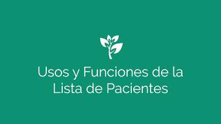 Funcionalidades en Lista de Pacientes