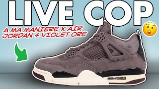 Got Em?! Live Cop - A MA MANIERE AIR JORDAN 4 VIOLET ORE Review, Resell Predictions and Worth it