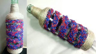 Bottle art/Easy bottle craft/Cellotap വെച്ചു കിടിലൻ ബോട്ടിൽ ആർട്ട്‌