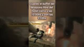 Cuando está por cerrar el buffet libre 😨 Metal Gear Rising Memes