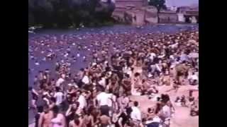 La playa de Valladolid y las Piscinas Samoa en el año 1965.