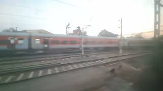 12627Karanataka Express Entering parallel AT Jalgaon jn