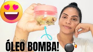 ÓLEO BOMBA 100% NATURAL COM CANELA EM PAU/ UMECTAÇÃO /CRESCIMENTO, NUTRIÇÃO E MUITO BRILHO!