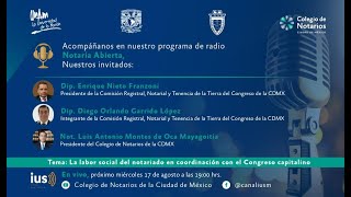 Notaría Abierta T2 E1: Labor Social del Notariado en Coordinación con el Congreso Capitalino”