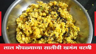 Bhoplyachya Salachi Chatni | Pumpkin Peel Chutney | Chatni Marathi Recipe | Hridaysparshi