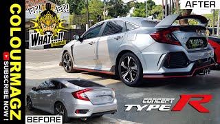 CONVERT FACE CIVIC TURBO SEDAN TO TYPE R - MANTAP JIWA 💯