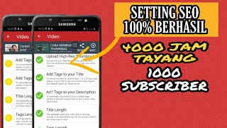 CARA SETTING SEO DI TUBEBUDDY-GADO GADO TV