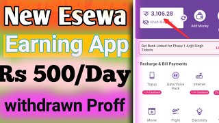 New Esewa Earning App || Online earning || Refer And Earn || Pement Proff || Gold Miner App ||