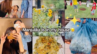 Mere ghar ai MANJULIKA  😱 | ami je tomar | guests at home 🏡❤️ | she’s vlog |👑