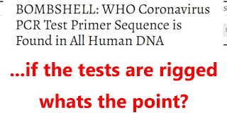 ...if the tests are rigged whats the point?