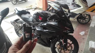 pasang alarm motor di honda cbr 250rr bisa stater dr remot tanpa kontak