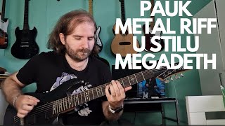 Metal Ritam Gitara 1 - Pauk Riff U Stilu Megadeth-a