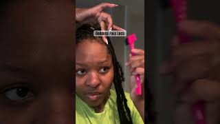 How to style Goddess faux Locs | protective styles | #goddessbraids #fauxlocs #tutorials