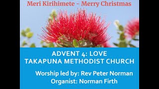 Sunday 19th December 10am: Church Online. Northcote Takapuna Methodist Parish