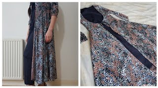 diy Designer shrug/ long jacket cutting and stitching.