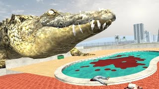 Franklin vs Giant Crocodile in Indian Bike Driving 3D