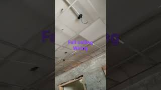 Electric false ceiling wiring ! False ceiling wiring