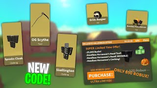 New island royale Code (25k)💸 Headless Horseman Bundle Returns🎃 Halloween item shop🛒 Roblox is Back!