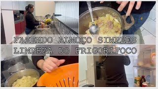 VLOG: FIZ ALMOÇO SIMPLES LIMPANDO E ORGANIZANDO O FRIGORIFICO I Bruna Rodrigues