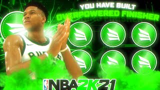 NBA 2K21 GIANNIS ANTETOKOUNMPO DEMIGOD BUILD ON NBA 2K21! OVERPOWERED FINISHER BUILD