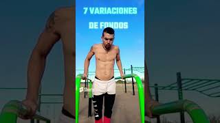 7 TIPOS DE FONDOS💥 #calistenia #calisthenics #muscleup #fondos #dips #pullups #streetworkout #shorts