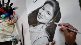 I draw my 3rd lucky subscriber | Drawing girl portrait | Girl Drawing | Sandeep Singh Arts