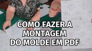 Como fazer a montagem do molde PDF