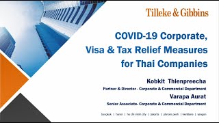 [EN] COVID-19 Corporate, Visa, and Tax Relief Measures for Thai Companies