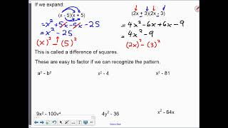 2D 6-7 E Factoring Special Forms