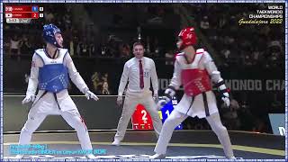 GUADALAJARA 2022 WORLD TAEKWONDO CHAMPIONSHIPS 68 KG FİNAL Bradly SINDEN (GBR) VS Doyun KWON (KOR)