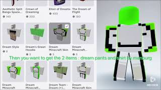 How to look like dream’s minecraft avatar!(roblox)