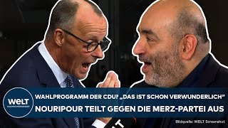 SCHOLZ STELLT VERTRAUENSFRAGE: CDU-Wahlprogramm? Nouripour teilt gegen Friedrich Merz' Partei aus