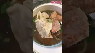 SPICY Bakso with Kerupuk #mukbang #food