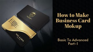 How to make a professional looking business card mokup  Part 1 । Bangla Tutorial.