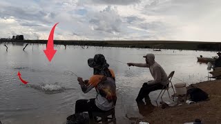 pescaria de piau no barranco rio são Firmino goias