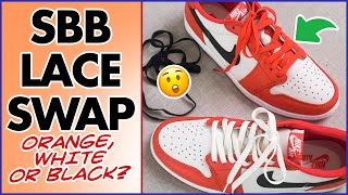 LACE SWAP! Jordan 1 "SBB" Starfish "Shattered Backboard" low -  Orange, White or Black Laces