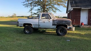 WE DROVE THE TRUCK! 1983 k10 Chevy