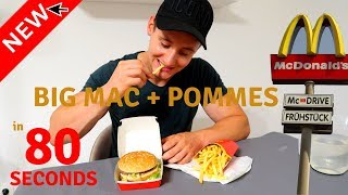 Big Mac Challenge - McDonald´s Meal (destroyed in 60 Sek.)