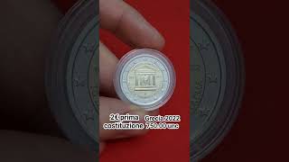 2€ Grecia 2022 prima costituzione #collectible #numismatics #coin