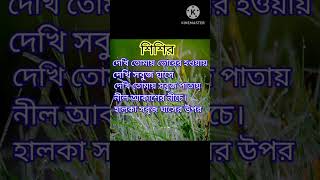 বাংলা কবিতা "শিশির" (Shishir)#shortvideo #bangla kobita....