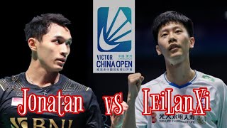 Jonatan Christie vs Lei Lan Xi | Perempat Final Badminton China Open 2024