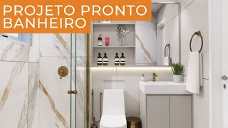 Banheiro Pequeno Decorado│505B