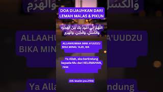 DOA DIJAUHKAN DARI LEMAH MALAS & PIKUN#doa#lemah#malas#pikun