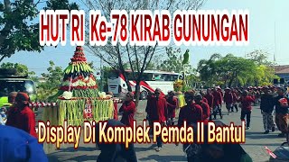 Kemeriahan Kirab Gunungan Dalam Rangka HUT RI Ke-78