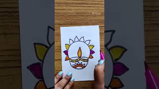 Diwali drawing/happy diwali drawing #shorts#diwalifestival2023#diwaliposter#viralshorts